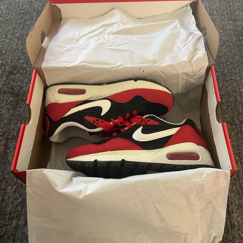 Women’s Nike Red and Black Air Max Sneakers